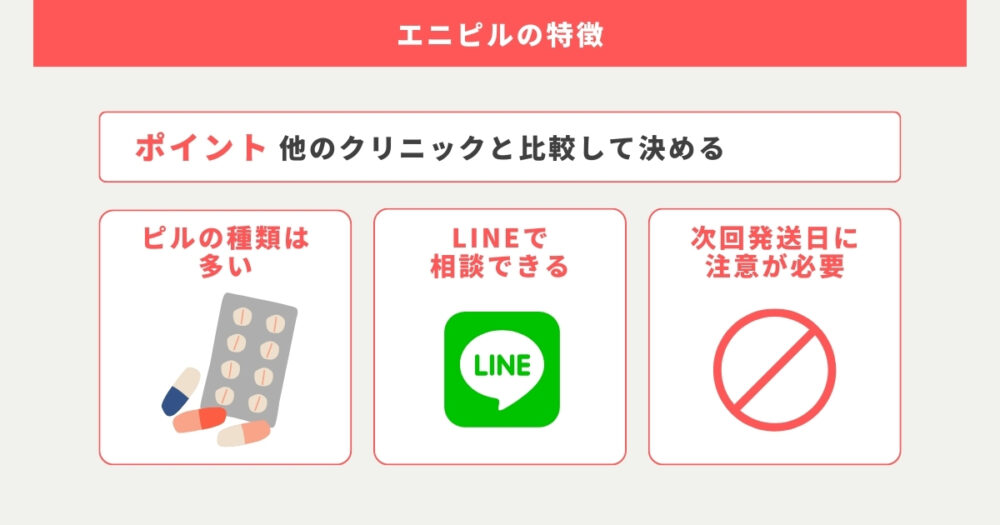 口コミから見えたエニピルの特徴