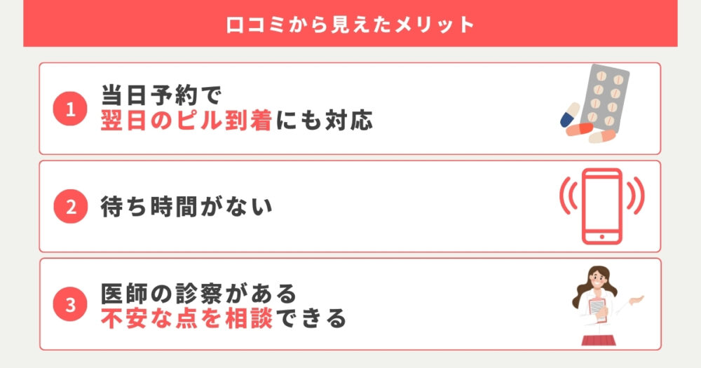 クリニックフォアの口コミから見えた受診するメリット