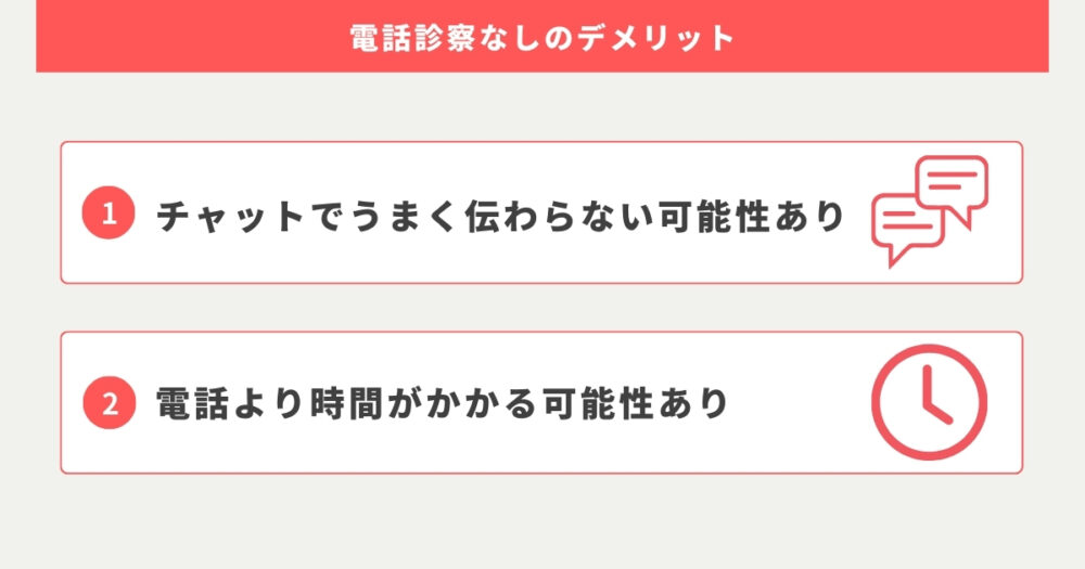 ビデオや通話による診察なしでピルをオンライン処方してもらうデメリット