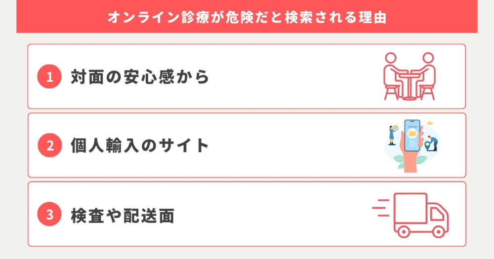 ピルのオンライン診療が危険だと検索される理由はある？